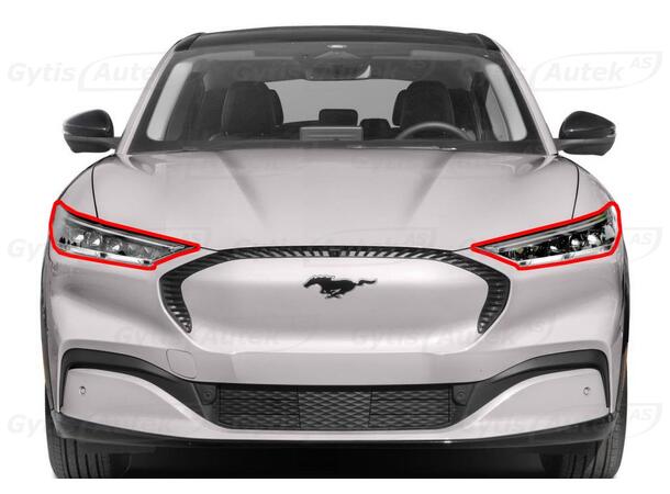 PPF folie | Ford Mustang Mach-E 2021-> | Lykter | gytisautek.no