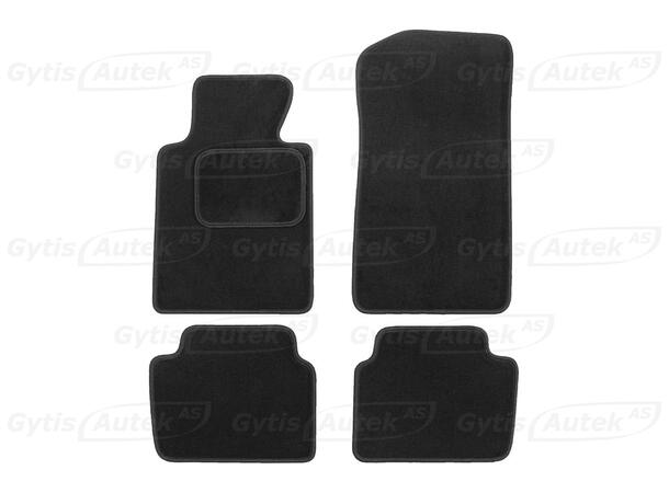 Gulvmatter i stoff til BMW 3 ser. E46 1998-2005 | gytisautek.no