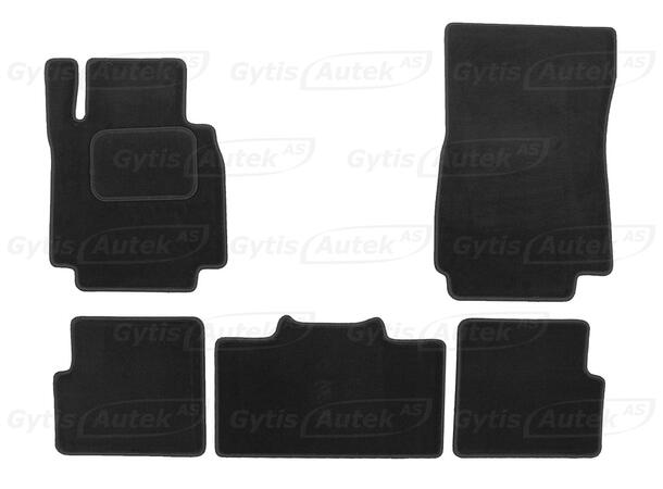 Gulvmatter i stoff til MB G-Klasse W463 1990-2012 | gytisautek.no