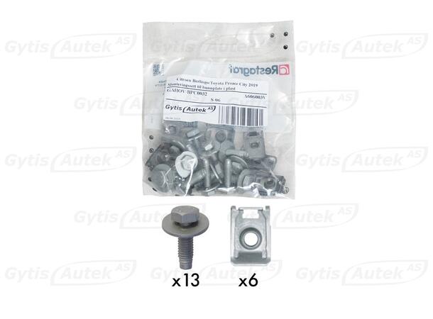Monteringssett til bunnplate i plast Opel Combo E 2019-> 