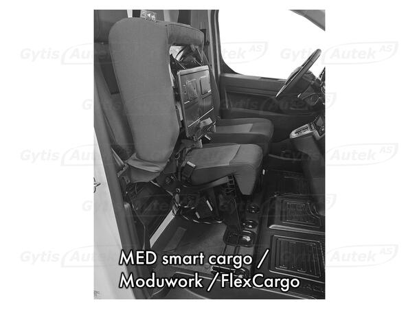 Setetrekk. 1 + 2 seter. Stoff Citroen Jumpy 2016-> Med Moduwork 