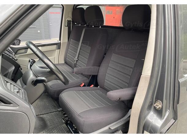 Setetrekk. 1 + 2 seter. Stoff VW T5 2003-2015 