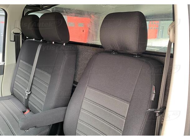 Setetrekk. 1 + 2 seter. Stoff VW T5 2003-2015 