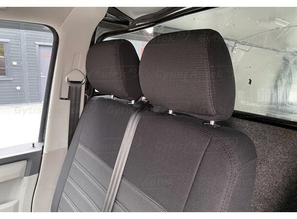 Setetrekk. 1 + 2 seter. Stoff VW T5 2003-2015 