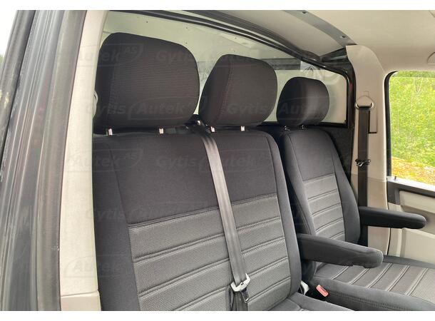 Setetrekk. 1 + 2 seter. Stoff VW T5 2003-2015 