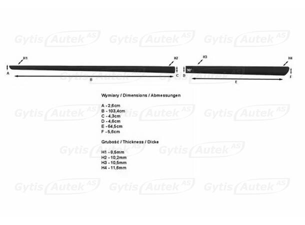 Sidelister | Kia EV6 2021-> | gytisautek.no