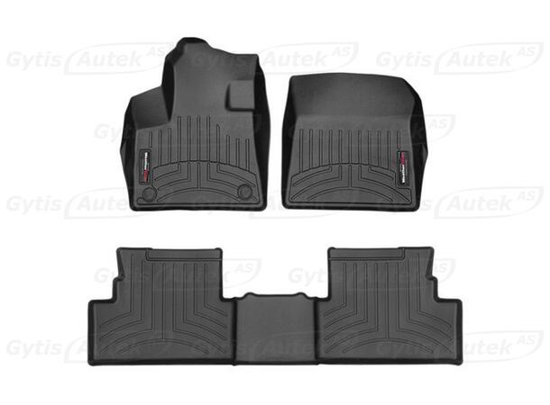 Gulvmatter. Plast Peugeot 3008/Opel GrandlandX 2017-> 