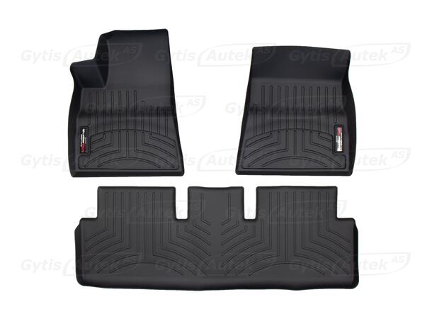Gulvmatter. Plast Tesla Model 3 2018-2023 