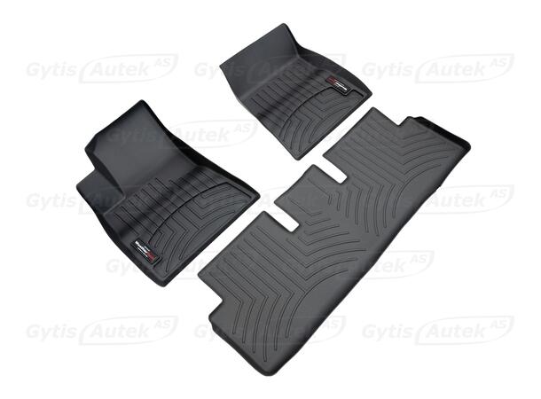 Gulvmatter. Plast Tesla Model 3 2018-2023 