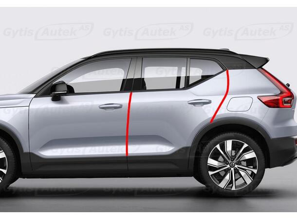PPF folie | Volvo XC40 2018-> | Dørkant | gytisautek.no
