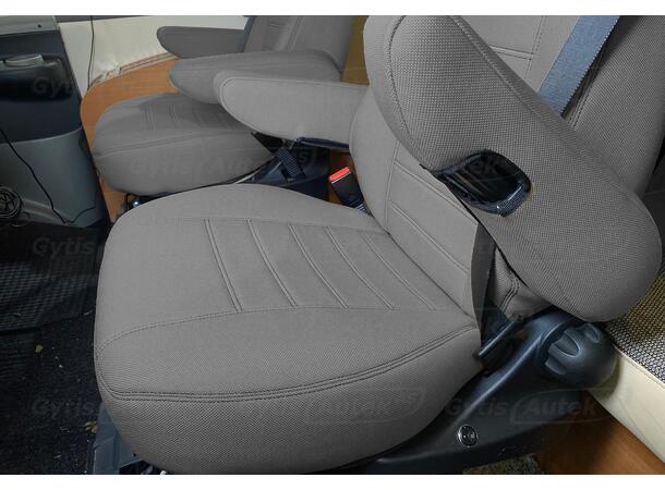 Bobil setetrekk. Grå Challenger Aguti GIS-Liner 