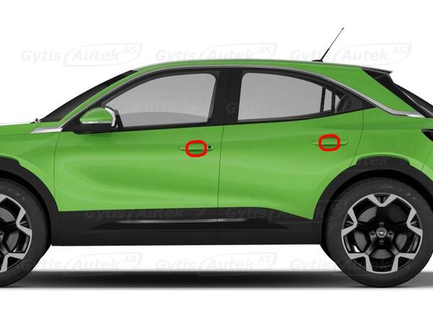 PPF-folie til dørhåndtak | Opel Mokka-e 2021-> | gytisautek.no