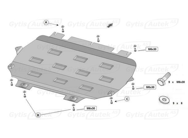 Bunnplate | Fiat Doblo 2023-> | gytisautek.no