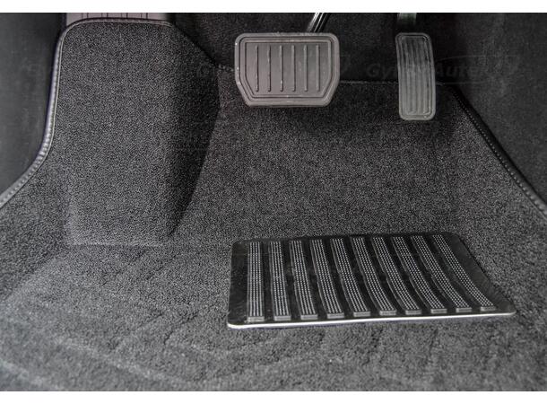 Gulvmatter. 3D Stoff med kant Tesla Model 3 2018-2023 