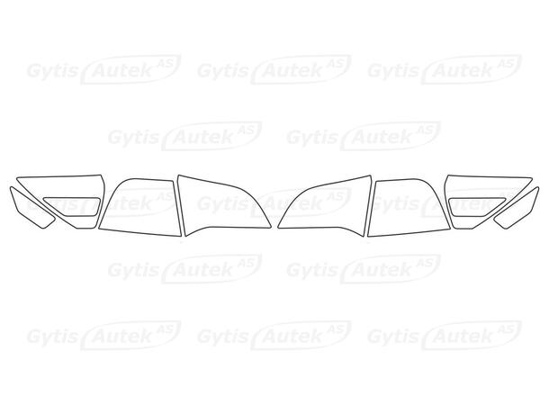 Lyktbeskyttere | PPF-folie | Tesla Model Y 2021-2025 | gytisautek.no