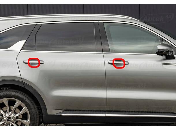 PPF folie | Kia Sorento 2021-> | Dørhåndtak | gytisautek.no