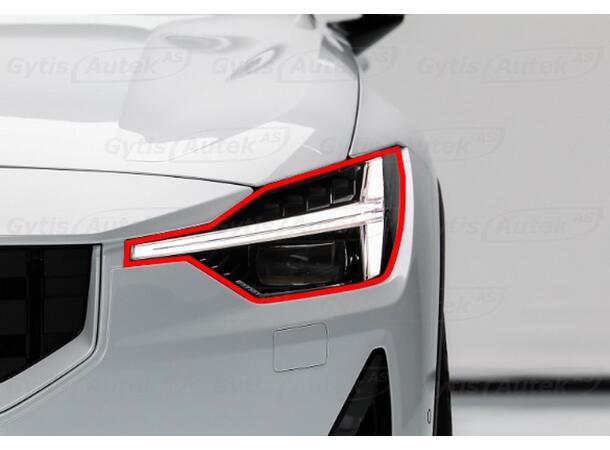 PPF folie | Polestar 2 2020-> | Lykter | gytisautek.no