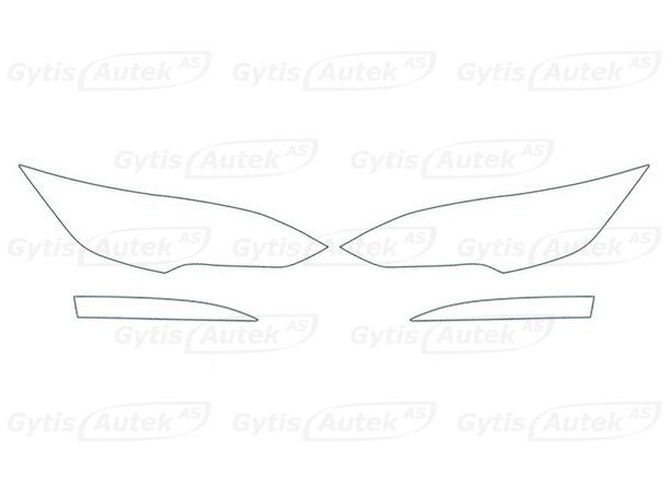 PPF folie | Tesla Model S 2022-> | Lykter | gytisautek.no