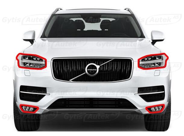 PPF folie | Volvo XC90 2016-> | Lykter | gytisautek.no