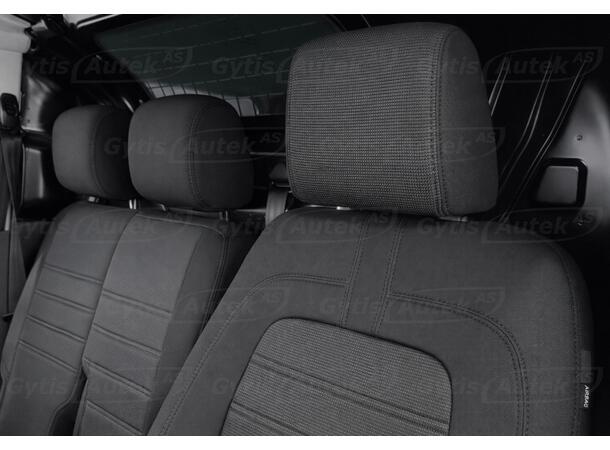 Setetrekk. 1 + 2 seter. Stoff Ford Transit Connect 2019-2023 