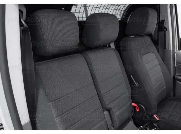 Setetrekk. 1 + 2 seter. Stoff Ford Transit Connect 2019-2023 