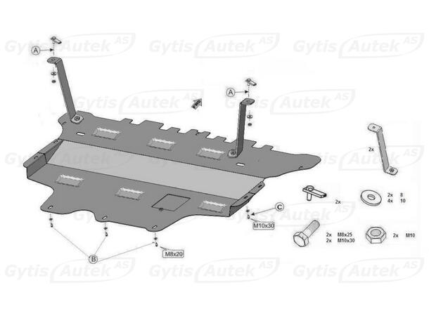 Bunnplate | Audi A3 2020-> | gytisautek.no