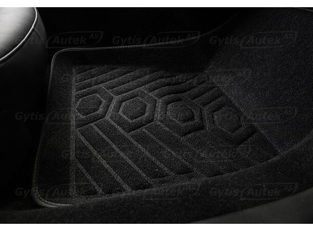 Gulvmatter. 3D Stoff med kant Tesla Model 3 2023-> 