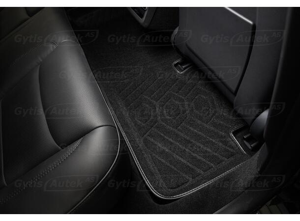 Gulvmatter. 3D Stoff med kant Tesla Model 3 2023-> 