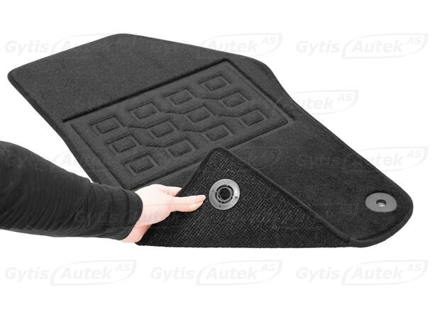 Gulvmatter i stoff til Jeep Wrangler 2018-> | gytisautek.no