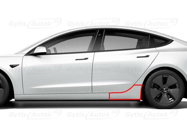 Hjulbuebeskyttere. Bak. Folie. PPF Tesla Model 3 2023-> 