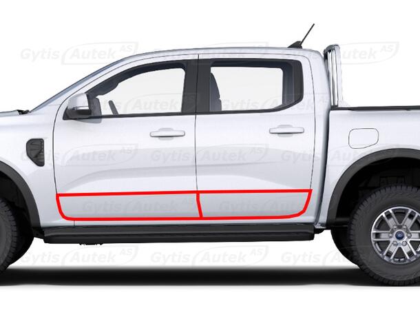 PPF-folie til dør | Ford Ranger 2023-> | gytisautek.no