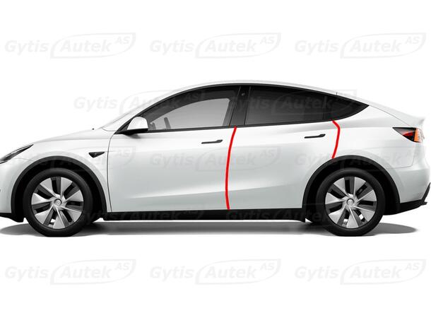 PPF folie | Tesla Model Y 2022-> | Dørkant | gytisautek.no