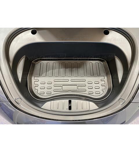 Bagasjeromsmatte. Foran. Plast Tesla Model 3 2020-&gt;