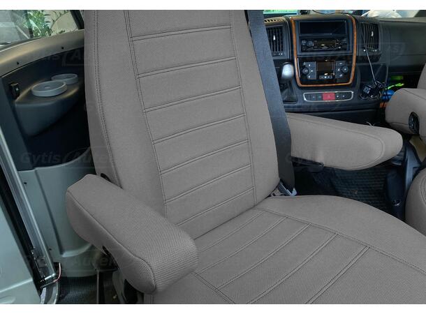 Bobil setetrekk. Grå Eura Mobil Aguti GIS-Liner 