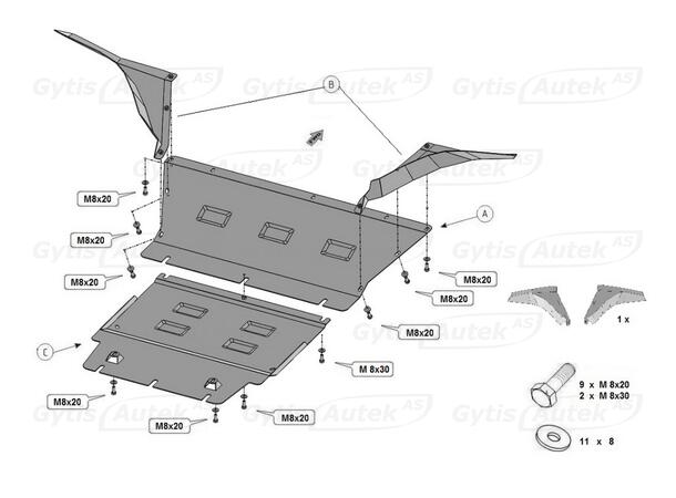 Bunnplate | Jeep Commander 2006-2010 | gytisautek.no