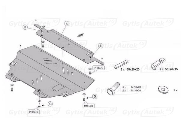 Bunnplate | Peugeot Partner 2008-2018 | gytisautek.no