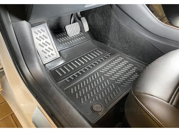 Gulvmatter. Foran. Gummi Tesla Model 3 2018-2023 