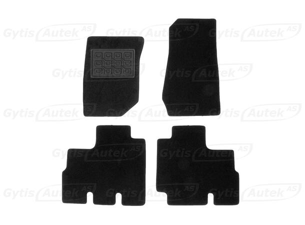 Gulvmatter i stoff | Jeep Wrangler Unlimited 2007-2013 |gytisautek.no