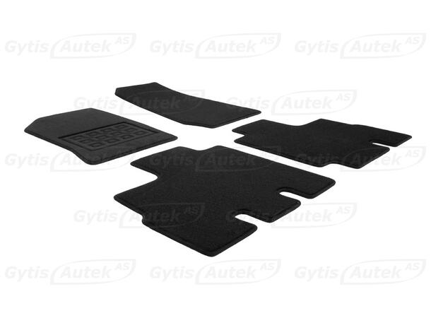 Gulvmatter i stoff | Jeep Wrangler Unlimited 2007-2013 |gytisautek.no