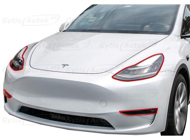 PPF folie | Tesla Model Y 2021-> | Lykter gytisautek.no
