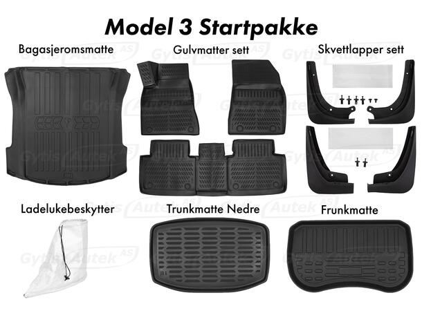 Startpakke til Tesla Model 3 2020-2023 | gytisautek.no