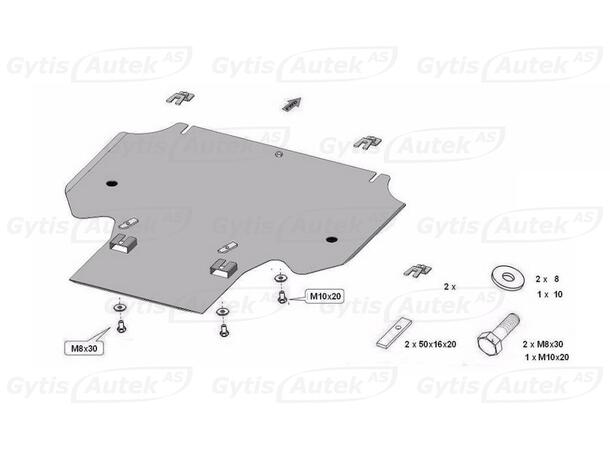 Bunnplate | Audi A6 2011-2018 | gytisautek.no