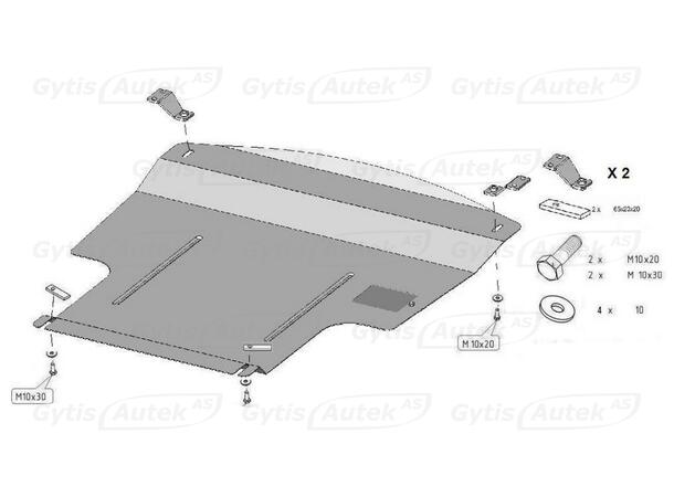 Bunnplate | Suzuki SX4 S-Cross 2013-2021 | gytisautek.no