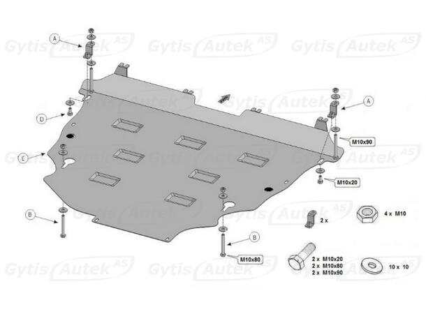 Bunnplate | Toyota Camry 2019-> | gytisautek.no