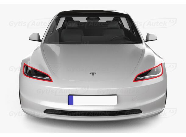 PPF-folie | Lykter | Tesla Model 3 2023-> | gytisautek.no