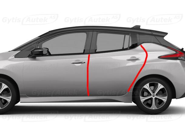 PPF folie | Nissan Leaf 2018-> | Dørkant | gytisautek.no