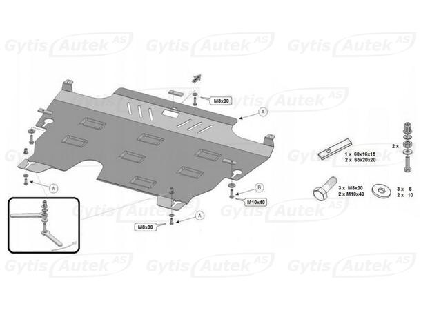 Bunnplate til Ford Galaxy 2006-2015 | gytisautek.no