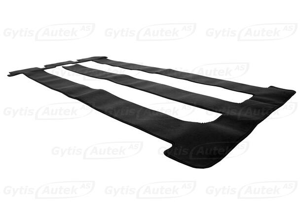 Gulvmatter. Passasjer avdeling. Stoff VW T7 Multivan 2022-> 7 seter 