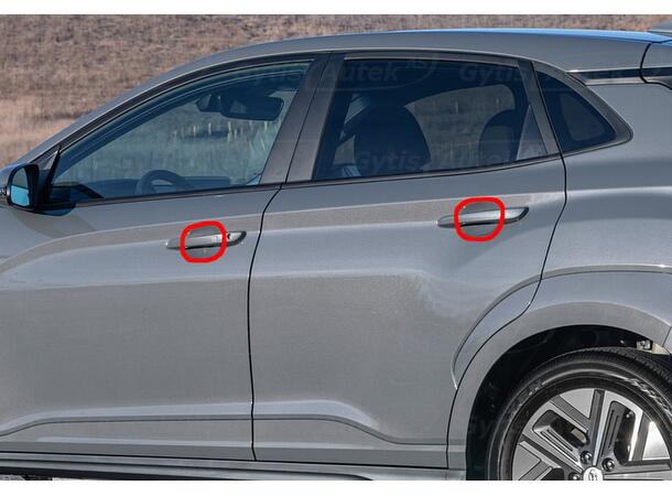 PPF folie | Hyundai Kona 2018-2023 | Dørhåndtak | gytisautek.no