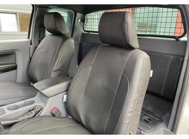 Setetrekk. 1 + 1 seter. Kunstskinn Ford Ranger 2019-2022 